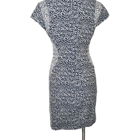 Diane Von Furstenberg Pele Snake Wave Jacquard Aline Dress Size 10 - Picture 6 of 12